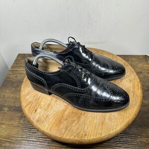 Salvatore Ferragamo Shoes Mens Size 10 3E Oxford Brogue Wingtip Dress Leather